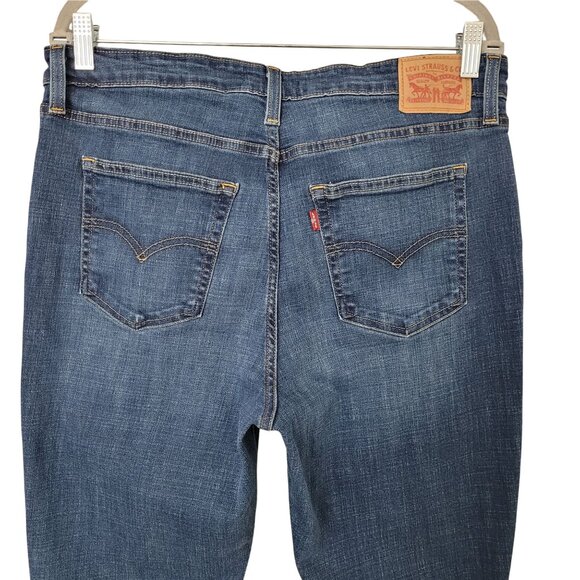 Levis 721 High Rise Skinny Jeans Womens Size 33 Blue Denim - Picture 4 of 8